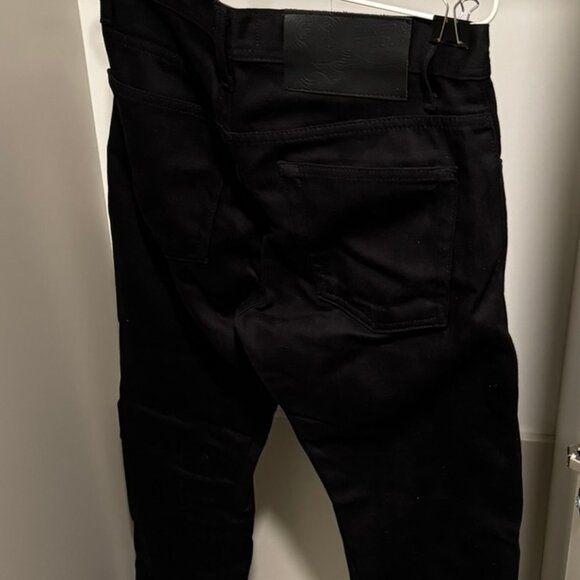 Naked & Famous Black Weird Guy Selvedge Chino Mens 30 - Picture 3 of 8